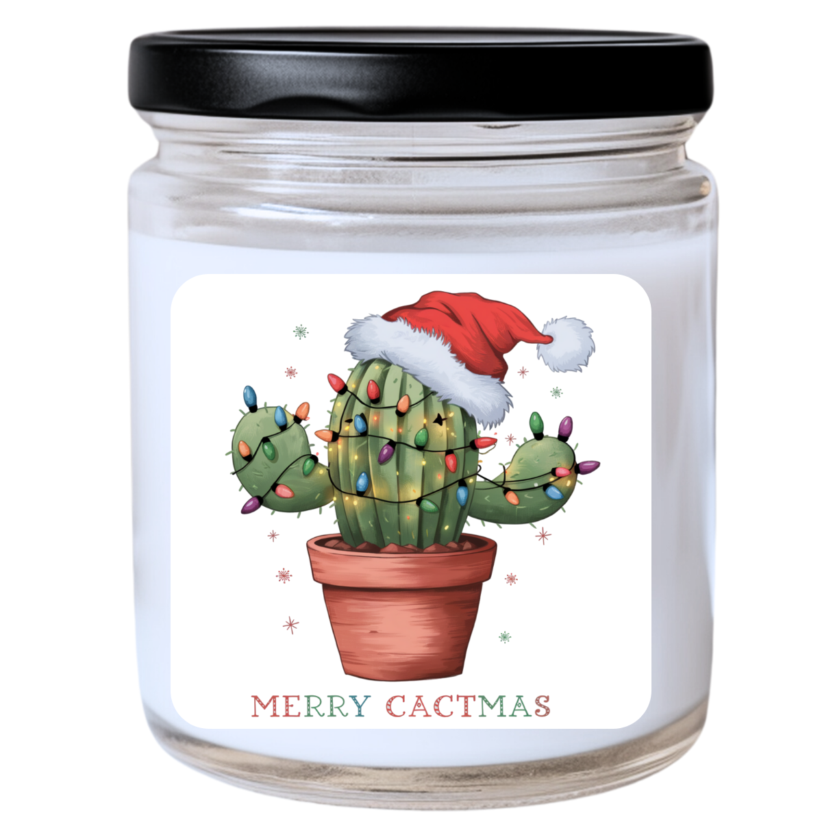 WS - Merry Cactmas Candle - Western & Festively Fun, Handpoured Soy Wax, Phthalate-Free, Many Scents Available