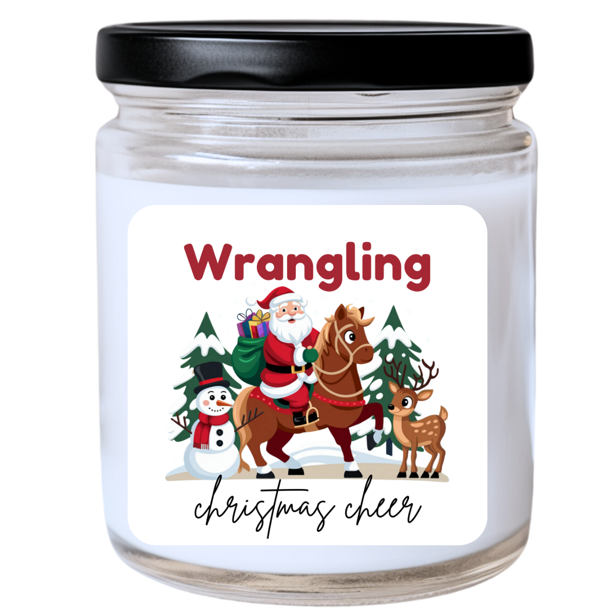 WS - Wrangling Christmas Cheer Candle - Festive & Heartwarming, Handpoured Soy Wax, Phthalate-Free, Many Scents Available