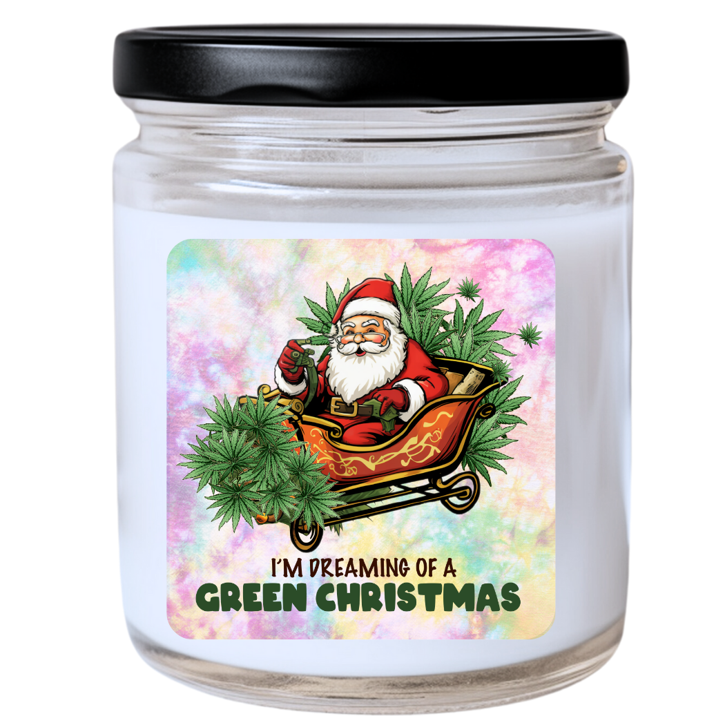 WS - I'm Dreaming of a Green Christmas Candle - Funny Christmas Gift, Unique Holiday Candle, Many Scents Available