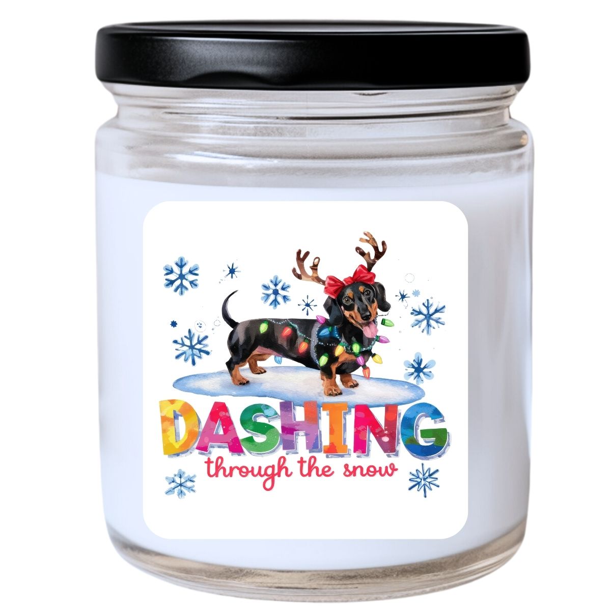 WS - Dashing Through the Snow Candle - Funny Christmas Gift, Unique Holiday Candle, Perfect for Holiday Decor, Many Scents Available
