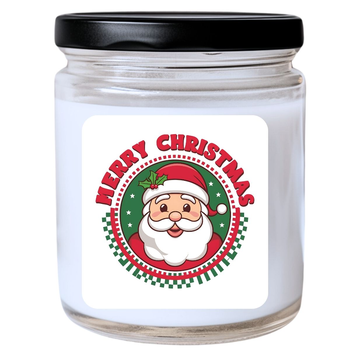 WS - Merry Christmas - Santa Candle - Funny Christmas Gift, Unique Holiday Candle, Many Scents Available