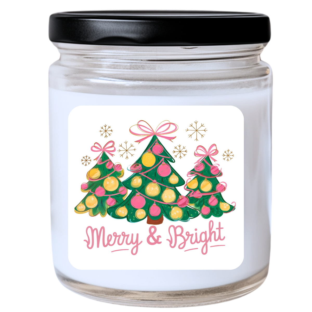 WS - Merry & Bright Trees Candle - Funny Christmas Gift, Unique Holiday Candle, Festive Decor, Many Scents Available