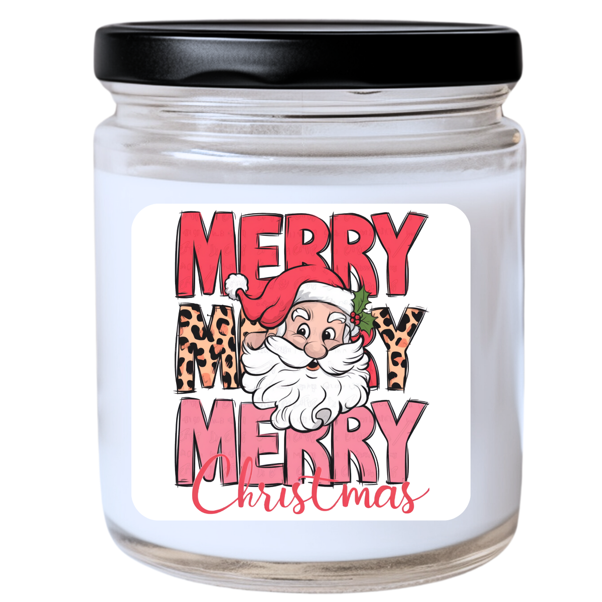 WS - Merry Merry Merry Christmas Candle - Funny Holiday Gift, Unique Christmas Candle, Festive & Playful, Many Scents Available