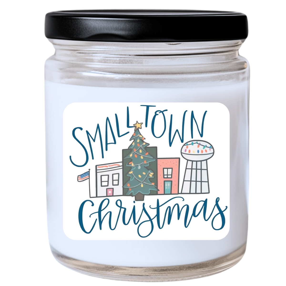 WS - Small Town Christmas Candle - Funny Holiday Gift, Unique Christmas Candle, Perfect for Cozy Decor, Many Scents Available