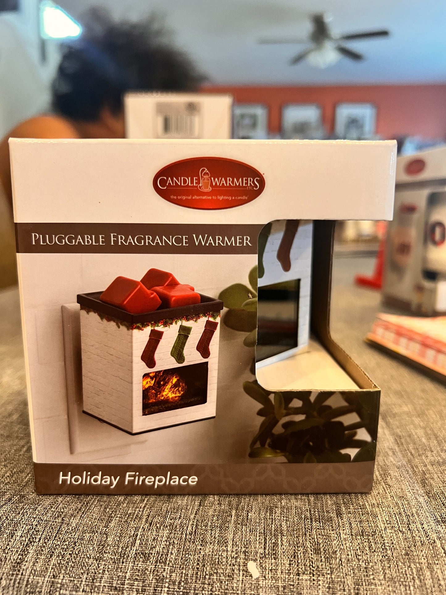 Christmas Fireplace Gift Set - Wax Warmer + 5pc Squeeze Wax