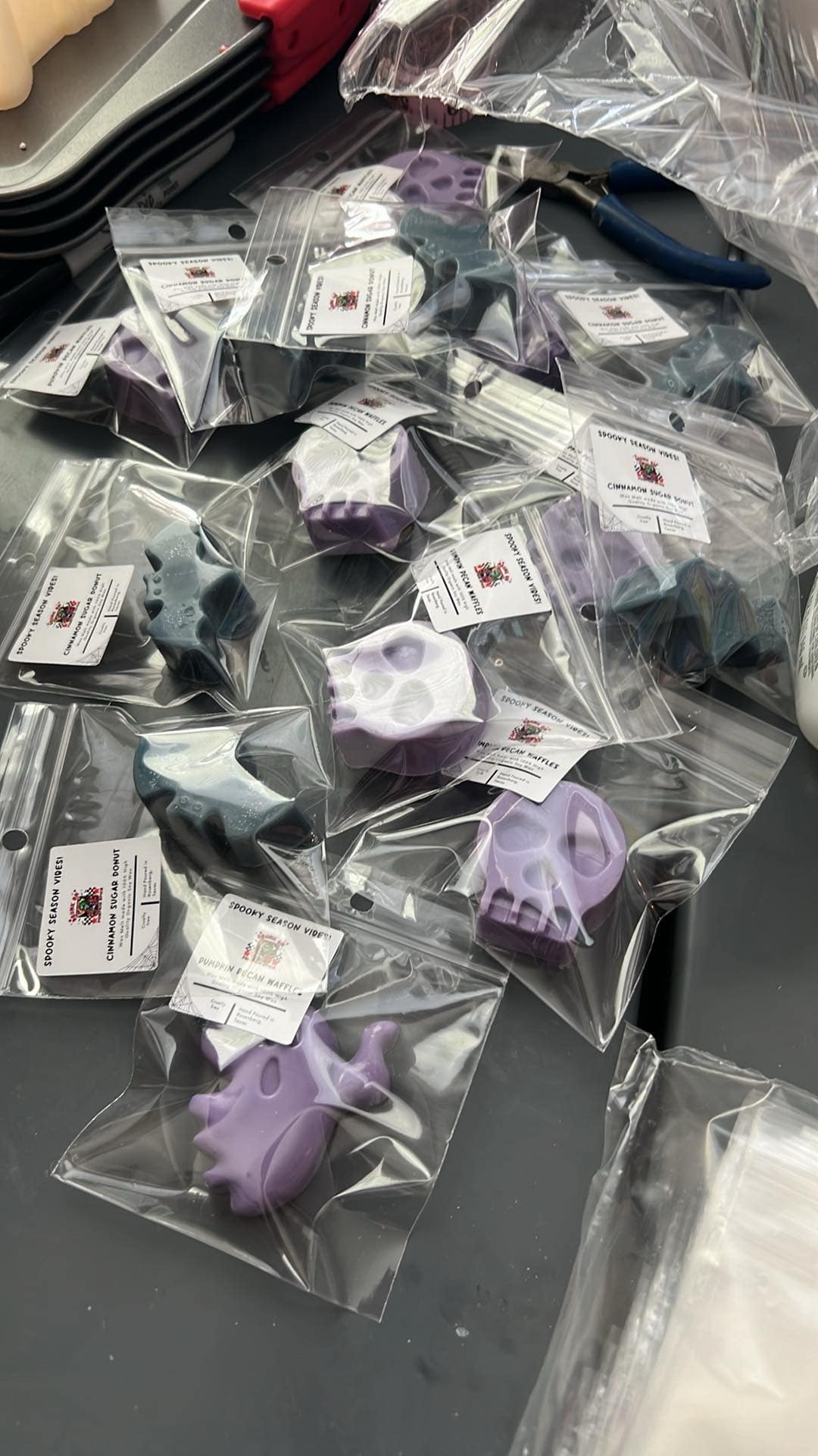 WS - Halloween Individually Bagged Wax Melts (Fillers / Stocking Stuffers) (Mini Wax Melts) !MOQ 12!