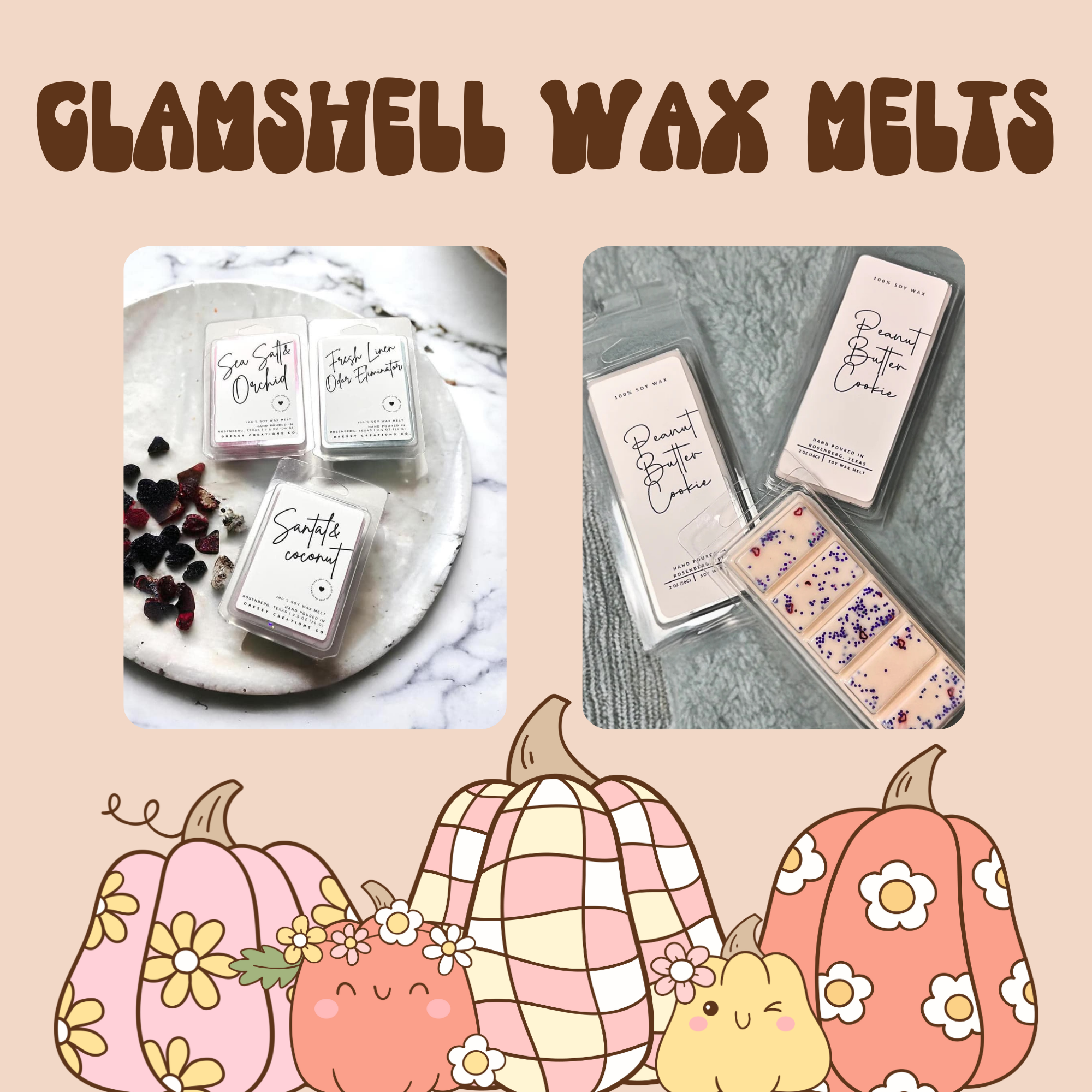 Clamshell Wax Melts – Dressy Creations Wholesale