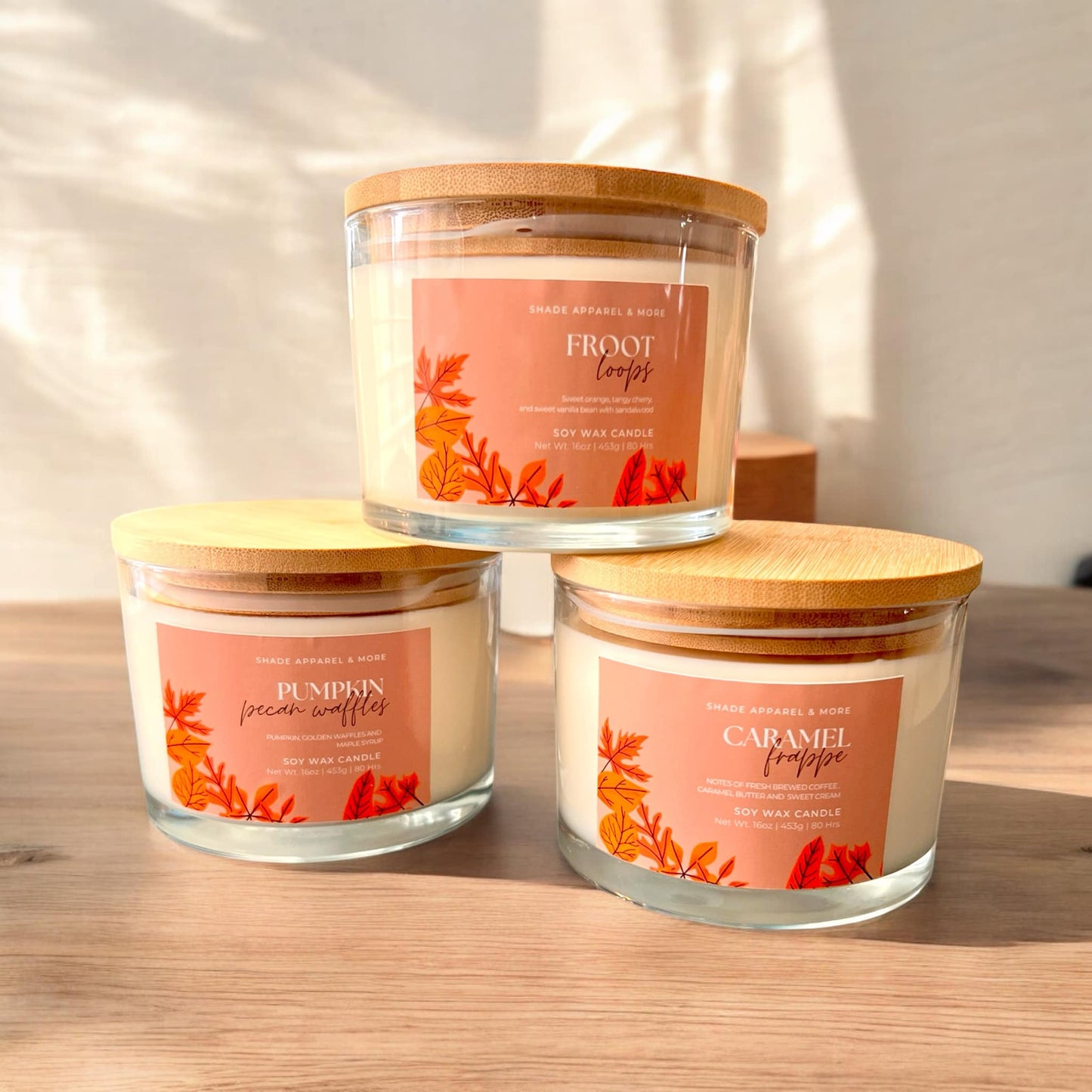 Build a Custom Candle - Bamboo Lid (4 Sizes Available) !MOQ 6!