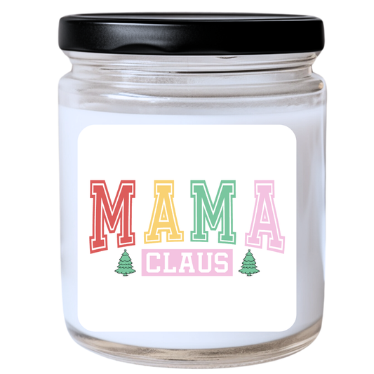 WS -  Mama Claus Candle - Funny Christmas Gift, Unique Holiday Candle, Perfect for Moms, Many Scents Available