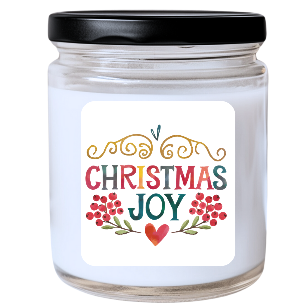 WS -  CHRISTMAS JOY Candle - Christmas Candle, Unique Holiday Gift, Joyful Decor