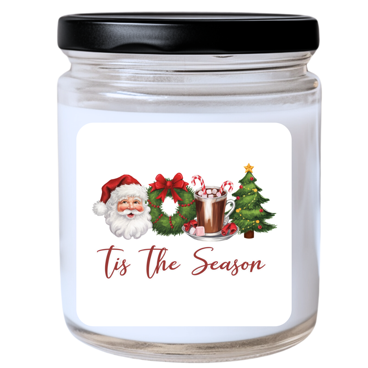 WS -  Tis the Season Candle - Snarky & Over-the-Top Festive, Handpoured Soy Wax, Phthalate-Free, Many Scents Available