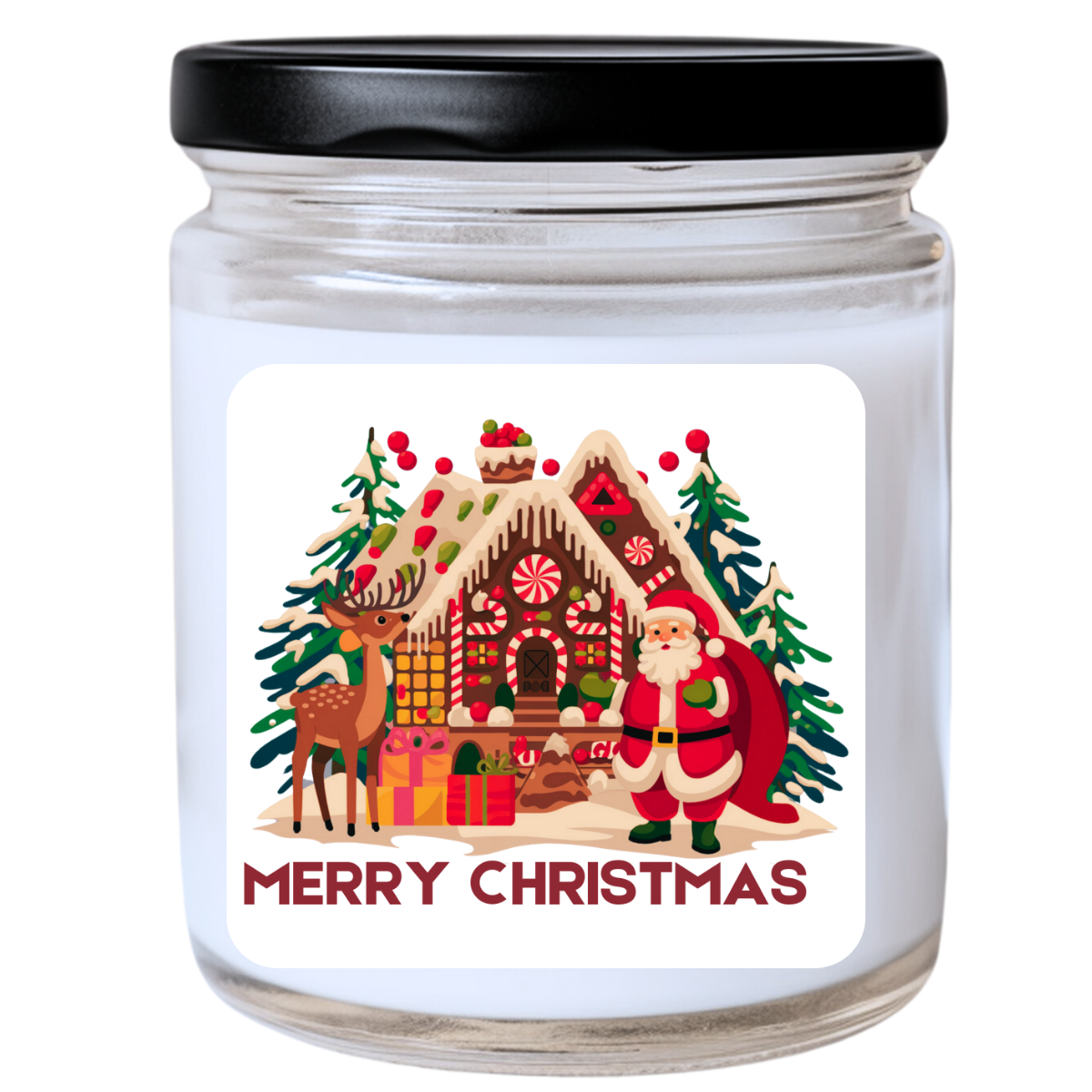 WS -  MERRY CHRISTMAS Candle | Classic & Heartwarming | Handpoured Soy Wax | Phthalate-Free | Melted Misfits Collection