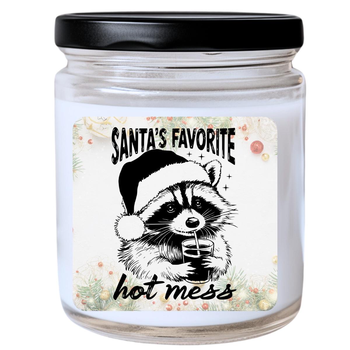 WS -  SANTA'S FAVORITE Hot Mess Candle | Snarky & Festive | Handpoured Soy Wax | Phthalate-Free | Melted Misfits Collection