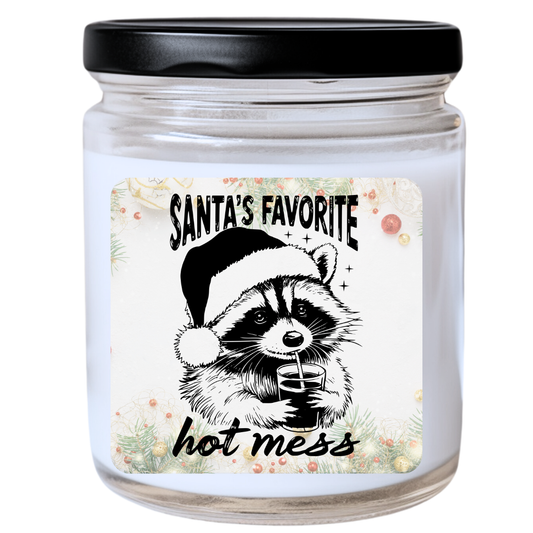 WS -  SANTA'S FAVORITE Hot Mess Candle | Snarky & Festive | Handpoured Soy Wax | Phthalate-Free | Melted Misfits Collection