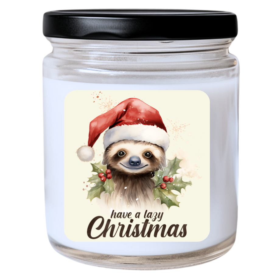 WS -  HAVE A LAZY CHRISTMAS Candle - Fun Christmas Candle, Unique Holiday Gift