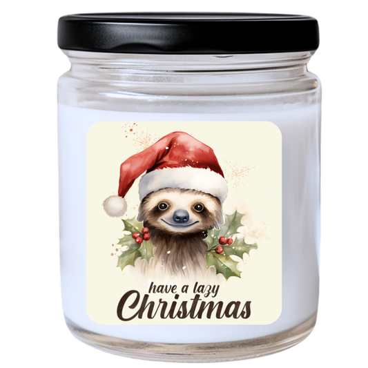 WS -  HAVE A LAZY CHRISTMAS Candle - Fun Christmas Candle, Unique Holiday Gift