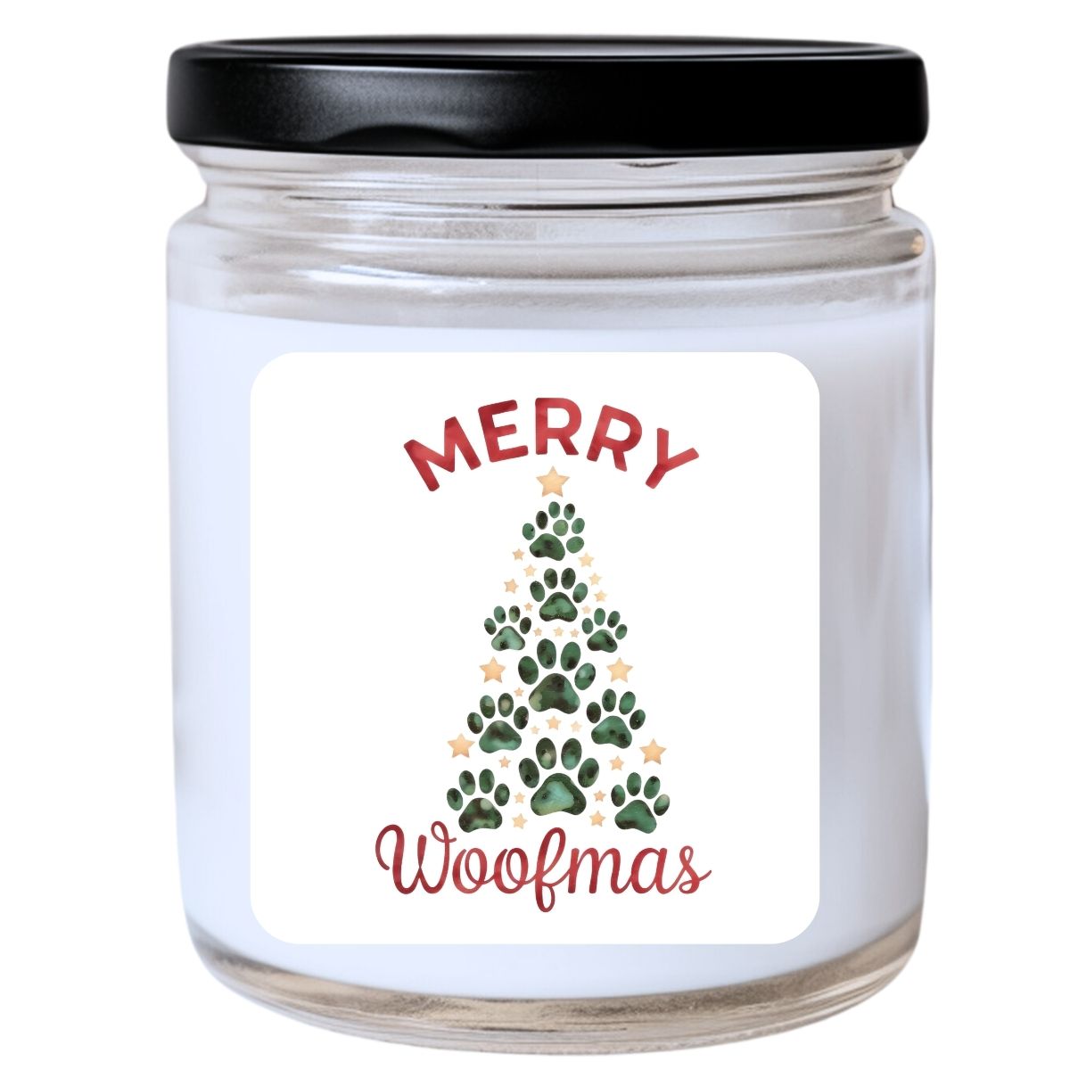 WS -  Merry Woofmas Candle - Funny Christmas Gift, Unique Holiday Candle, Many Scents Available