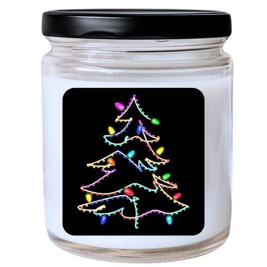WS -  CHRISTMAS TREE of LIGHTS Candle - Festive Christmas Candle, Holiday Gift Idea