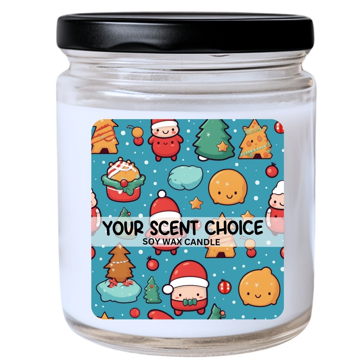 WS -  Christmas Rotund Kawaii Critters Candle - Fun Christmas Gift, Cute Holiday Decor