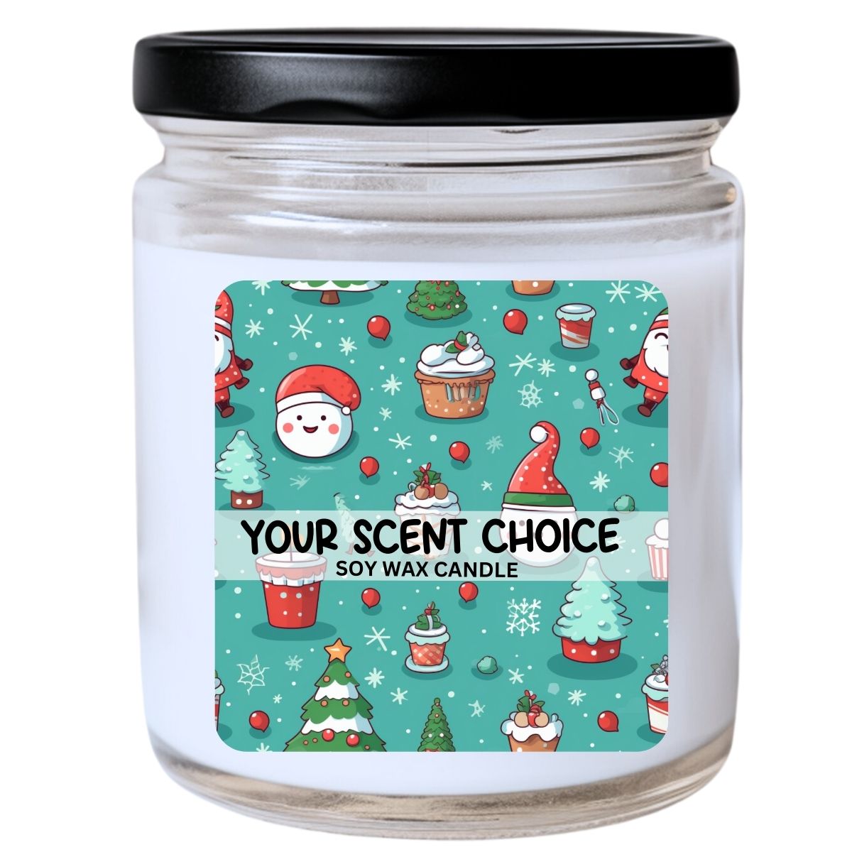 WS -  Cute Christmas Kawaii Sweet Treats Candle - Fun Holiday Gift, Unique Kawaii Candle