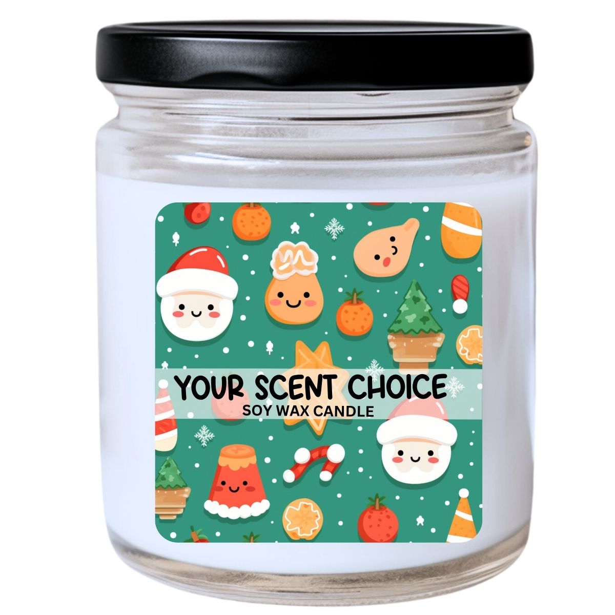 WS -  Christmas Cute Kawaii Dessert Pals Candle - Holiday Candle, Unique Christmas Gift