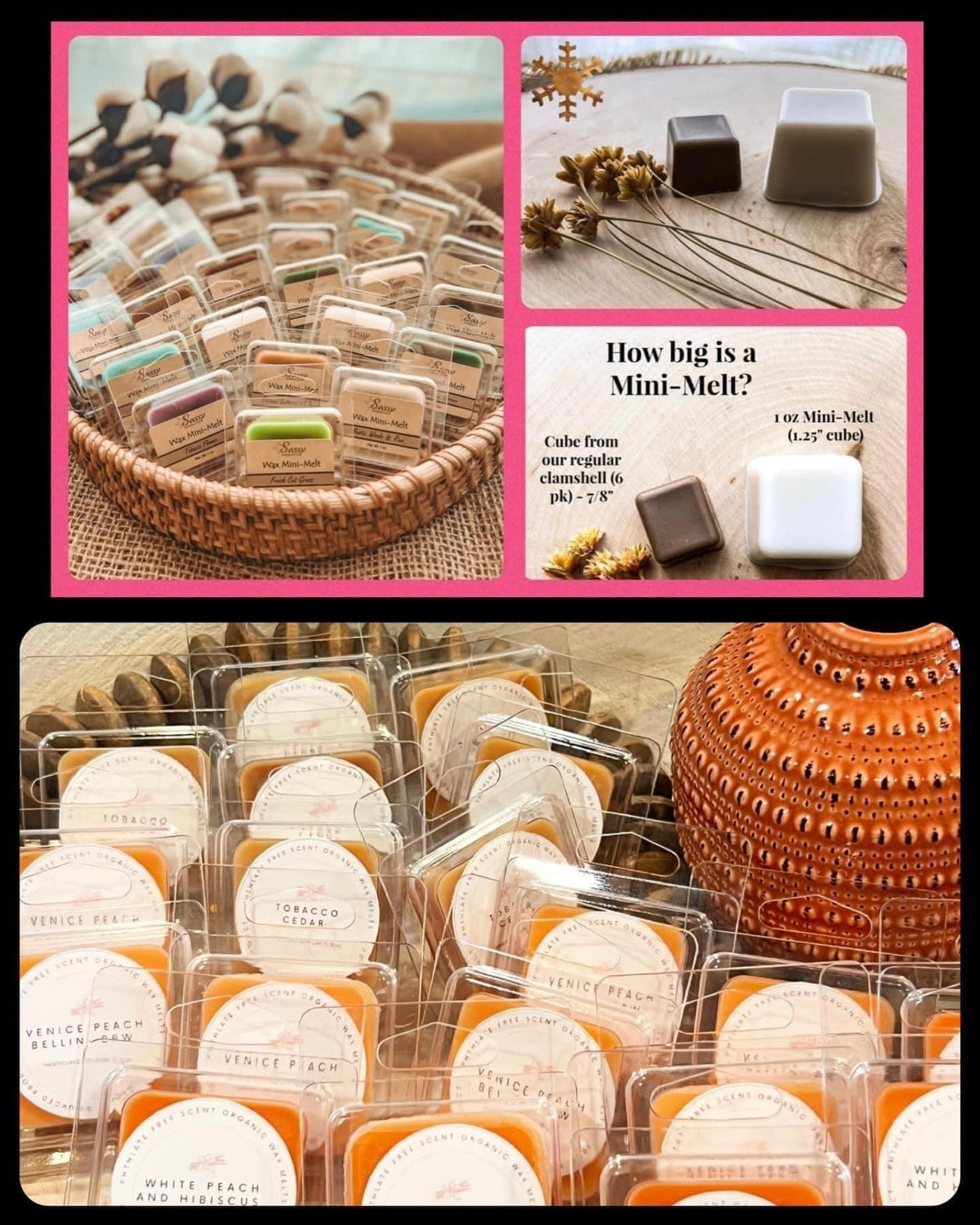 Clamshell - Jumbo 1oz Cube - Pick Your Winter Scents !MOQ 12!