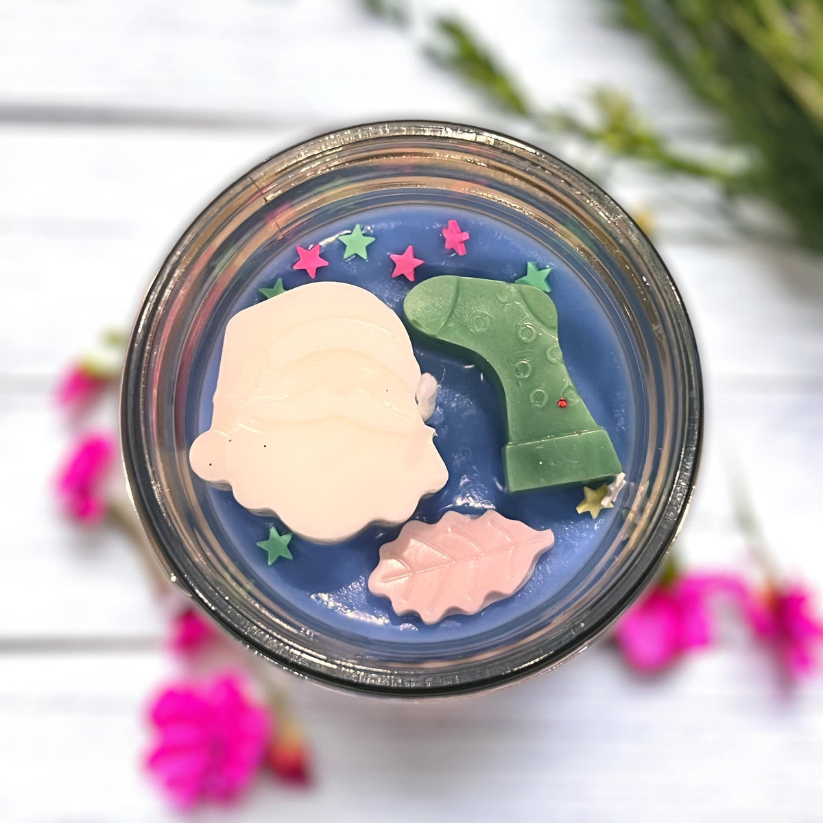 WS - Mason Jar (8oz) Soy Wax Candles - Christmas !MOQ 6!