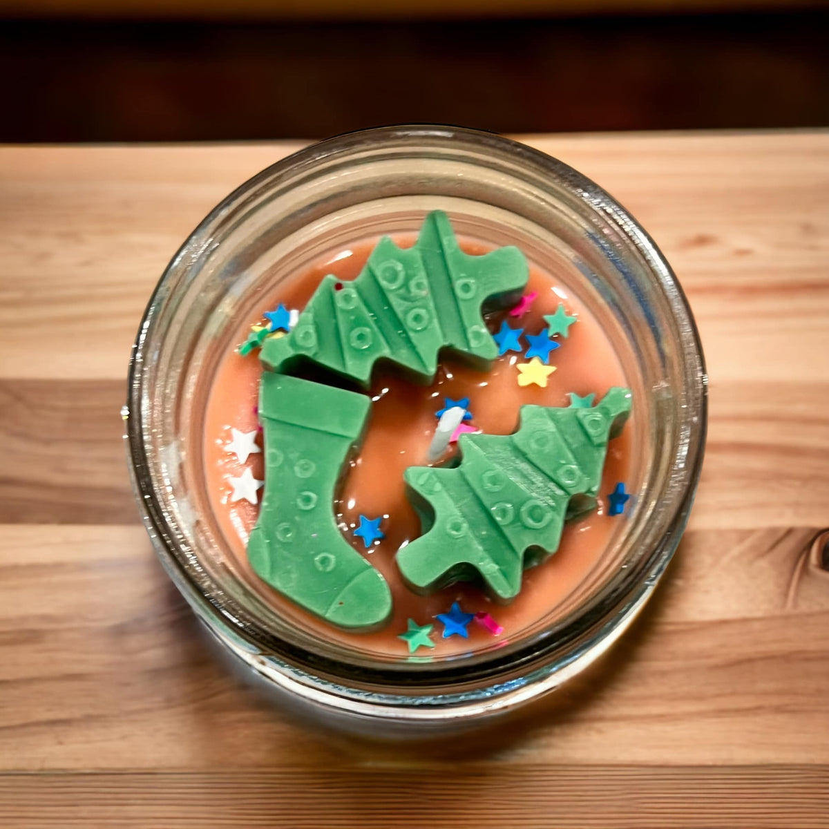 WS - Mason Jar (8oz) Soy Wax Candles - Christmas !MOQ 6!