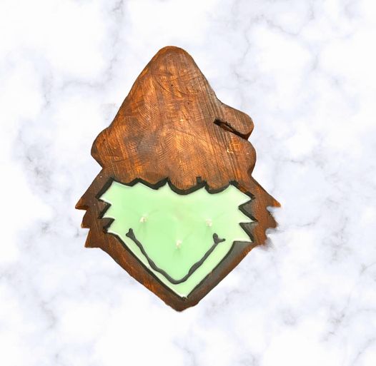 WS - Wooden Dough Bowl Candles - Winter & Christmas !MOQ 2!