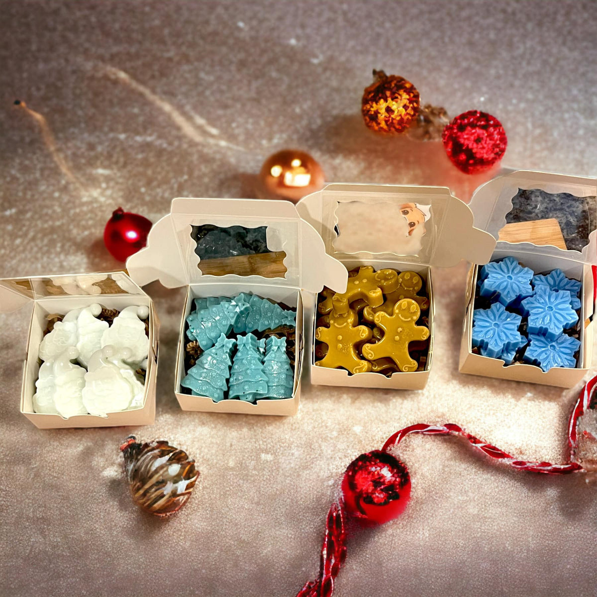 WS - Winter Christmas Mini Wax Melts - Assorted Shapes !MOQ 6!