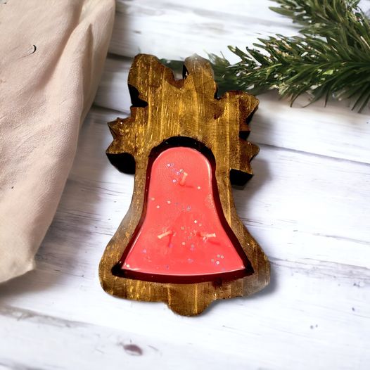 WS - Wooden Dough Bowl Candles - Winter & Christmas !MOQ 2!