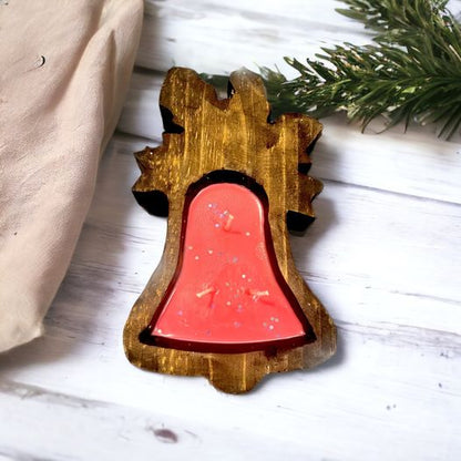 WS - Wooden Dough Bowl Candles - Winter & Christmas !MOQ 2!