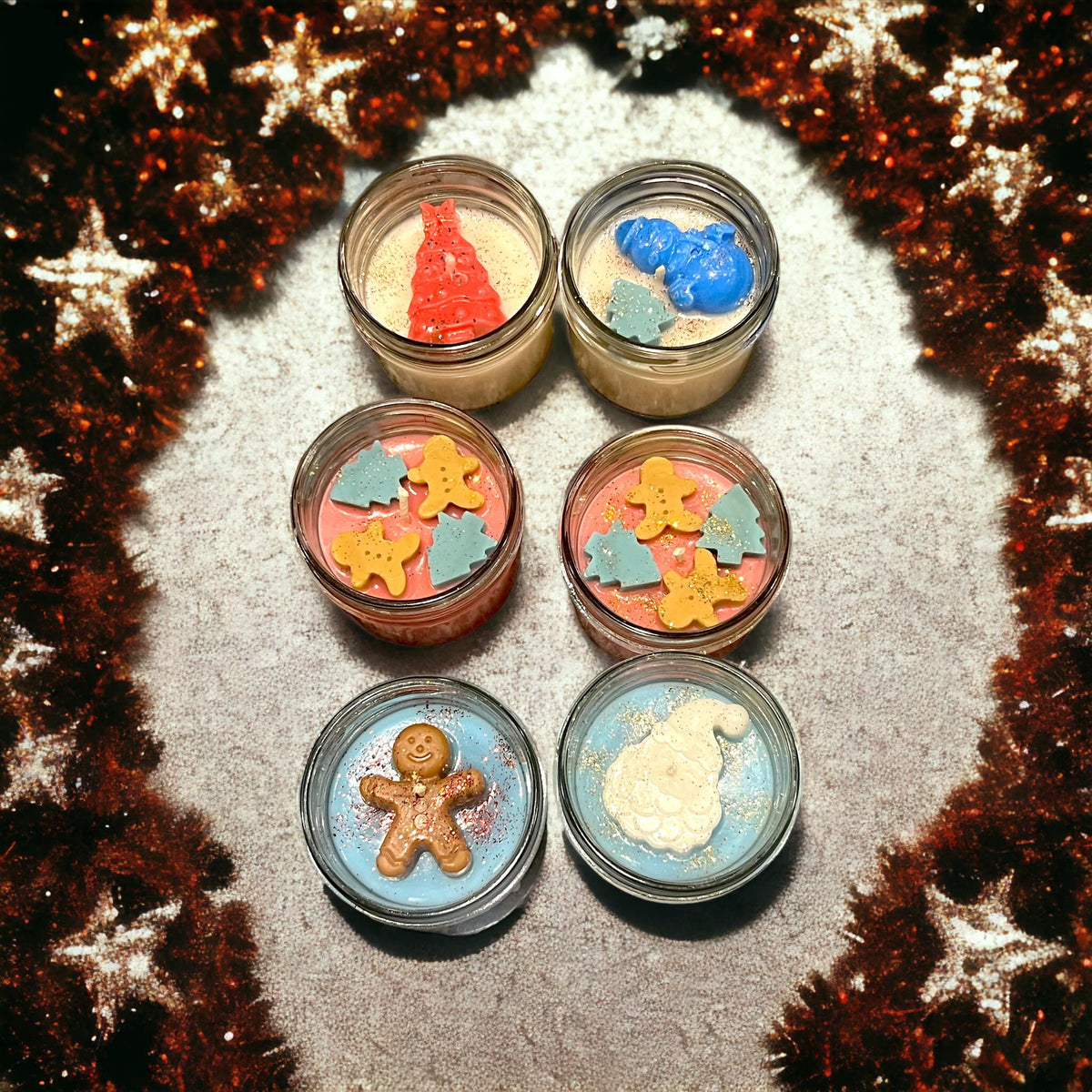 WS - Mason Jar (8oz) Soy Wax Candles - Christmas !MOQ 6!
