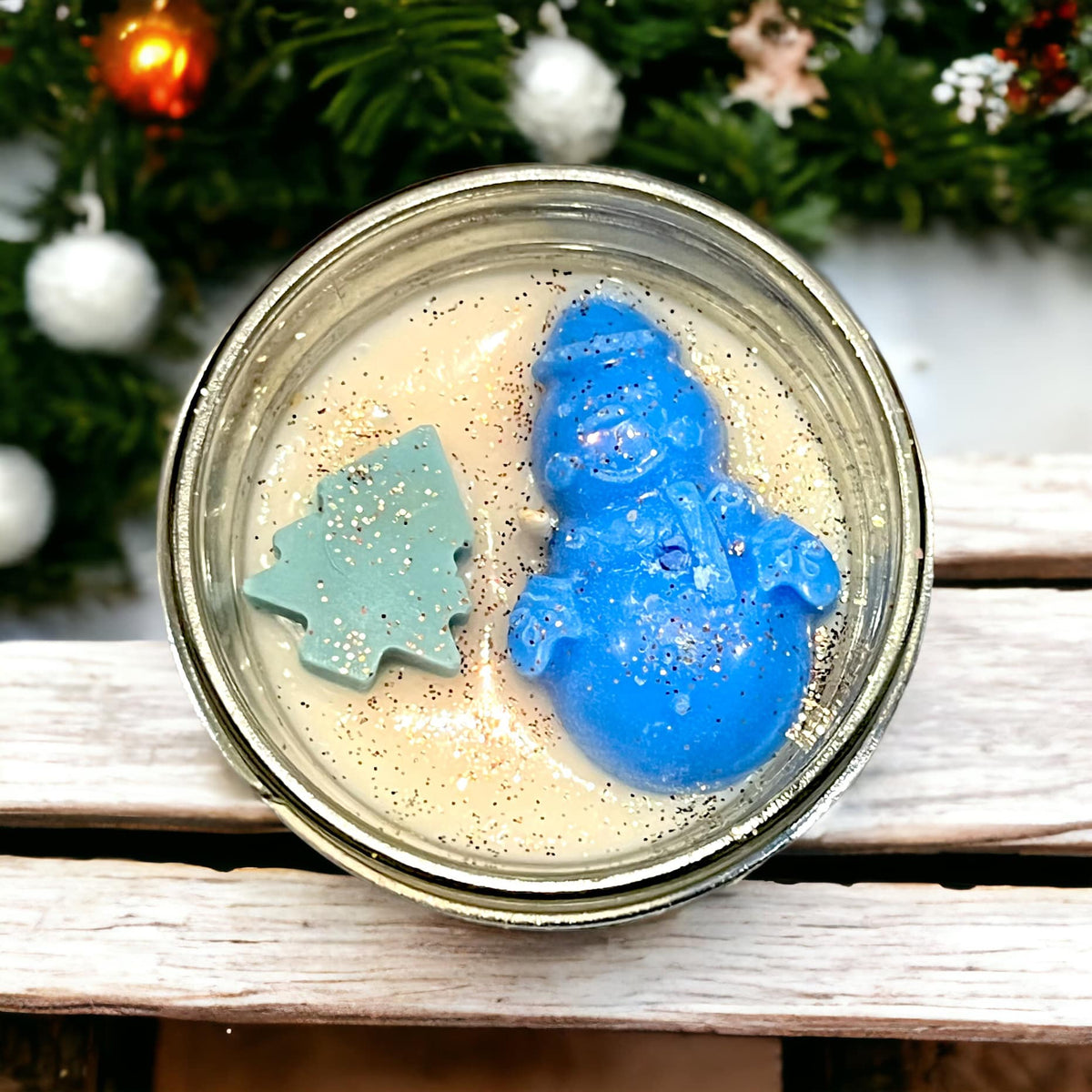 WS - Mason Jar (8oz) Soy Wax Candles - Christmas !MOQ 6!