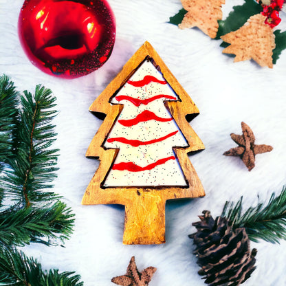 WS - Wooden Dough Bowl Candles - Winter & Christmas !MOQ 2!