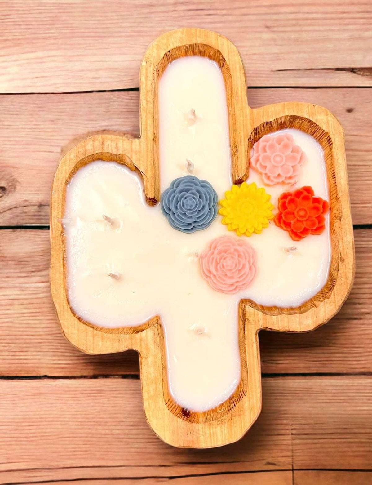 WS - Wooden Dough Bowl Candles - Winter & Christmas !MOQ 2!