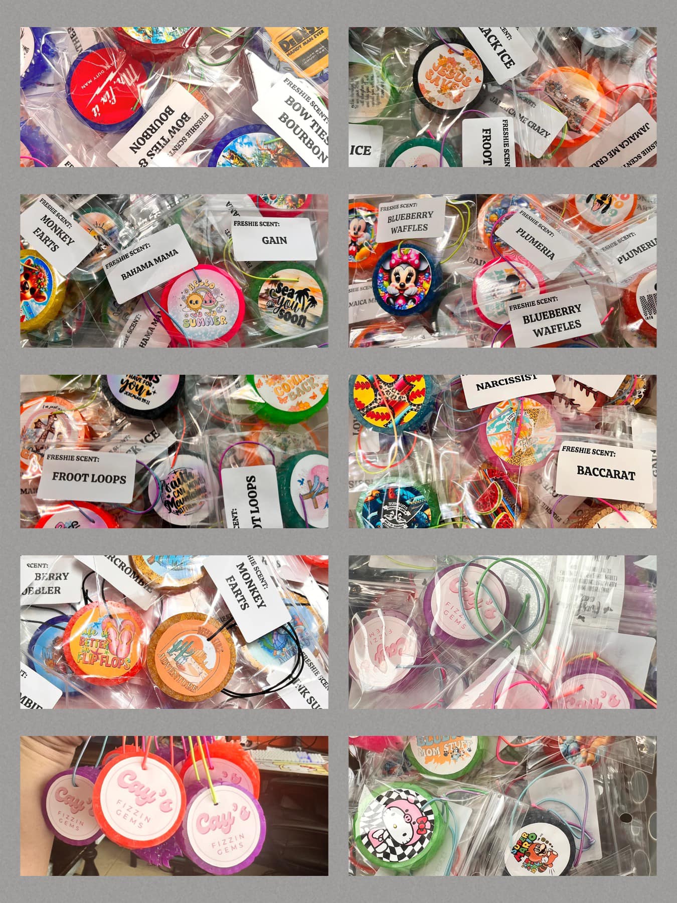 Individually Packaged Round Freshies !MOQ 12!