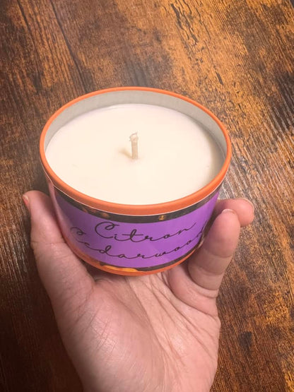 8oz Candle Tin - Citron Cedarwood
