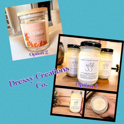 Build a Custom Candle - Bamboo Lid (4 Sizes Available) !MOQ 6!