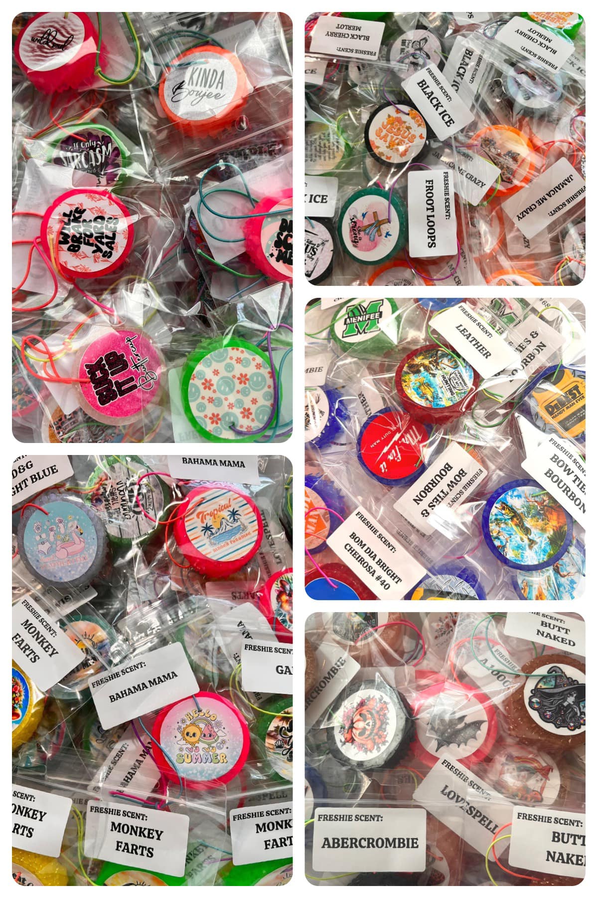 Individually Packaged Round Freshies !MOQ 12!