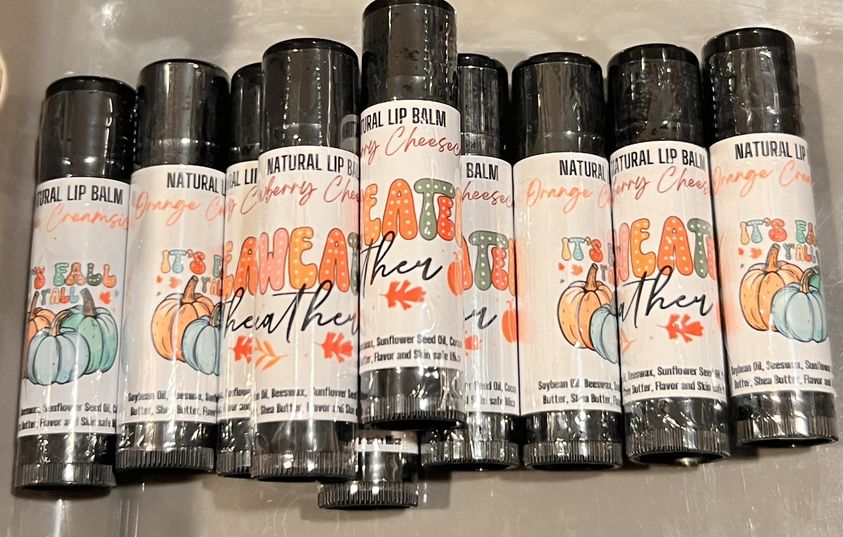 Fall/Autumn/Halloween Individually Packaged Lip Balms (Full Size) Filler !MOQ 20!