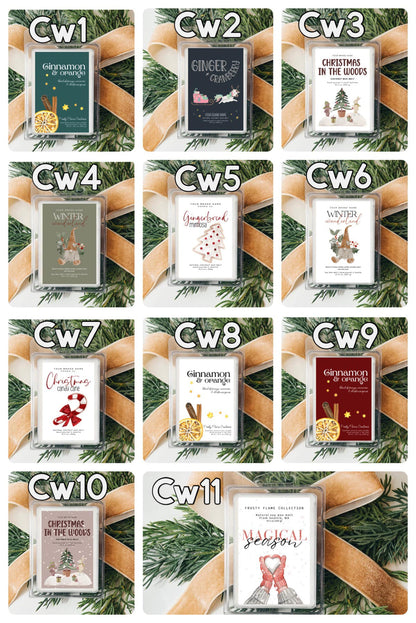 WS - Posh Christmas Themed Clamshell Wax Melts !MOQ 12!