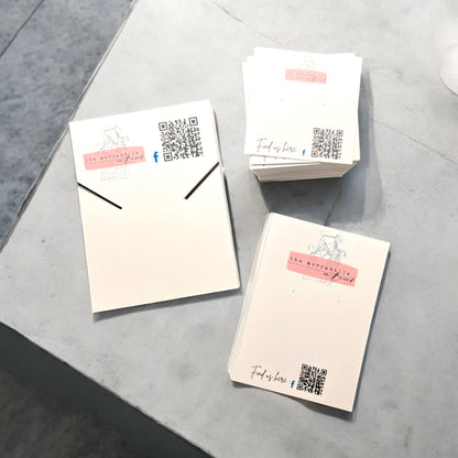 CUSTOM - Necklace Display Cards (Pack/100)