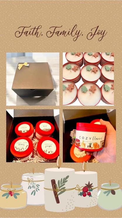 WS - Christmas 8oz Candle Quad Gift Set