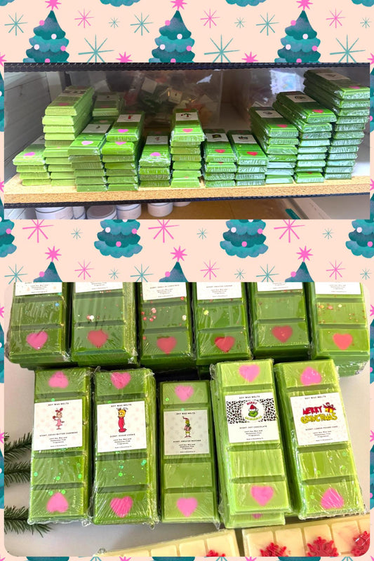 Mean Green Snap Bar Wax Melts - 2oz - !MOQ 12!