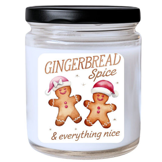WS -  Gingerbread Spice & Everything Nice Candle - Funny Christmas Gift, Unique Holiday Candle, Perfect for Holiday Decor, Many Scents Available