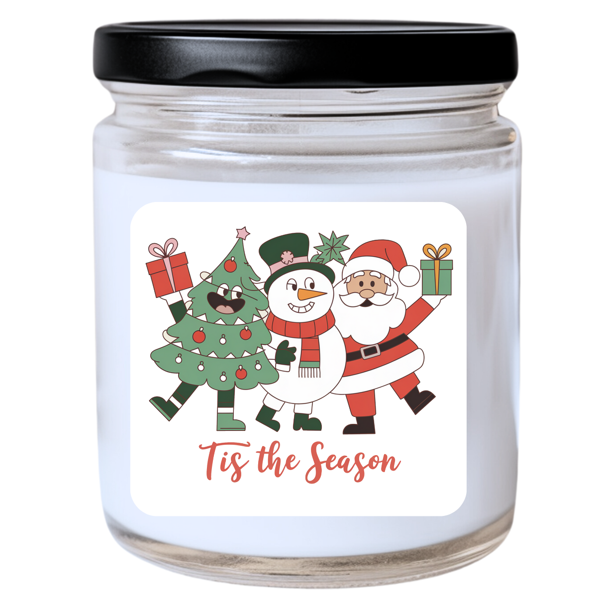 WS -  Tis the Season: Christmas Friends Candle - Funny Christmas Gift, Unique Holiday Candle, Playful & Festive, Many Scents Available