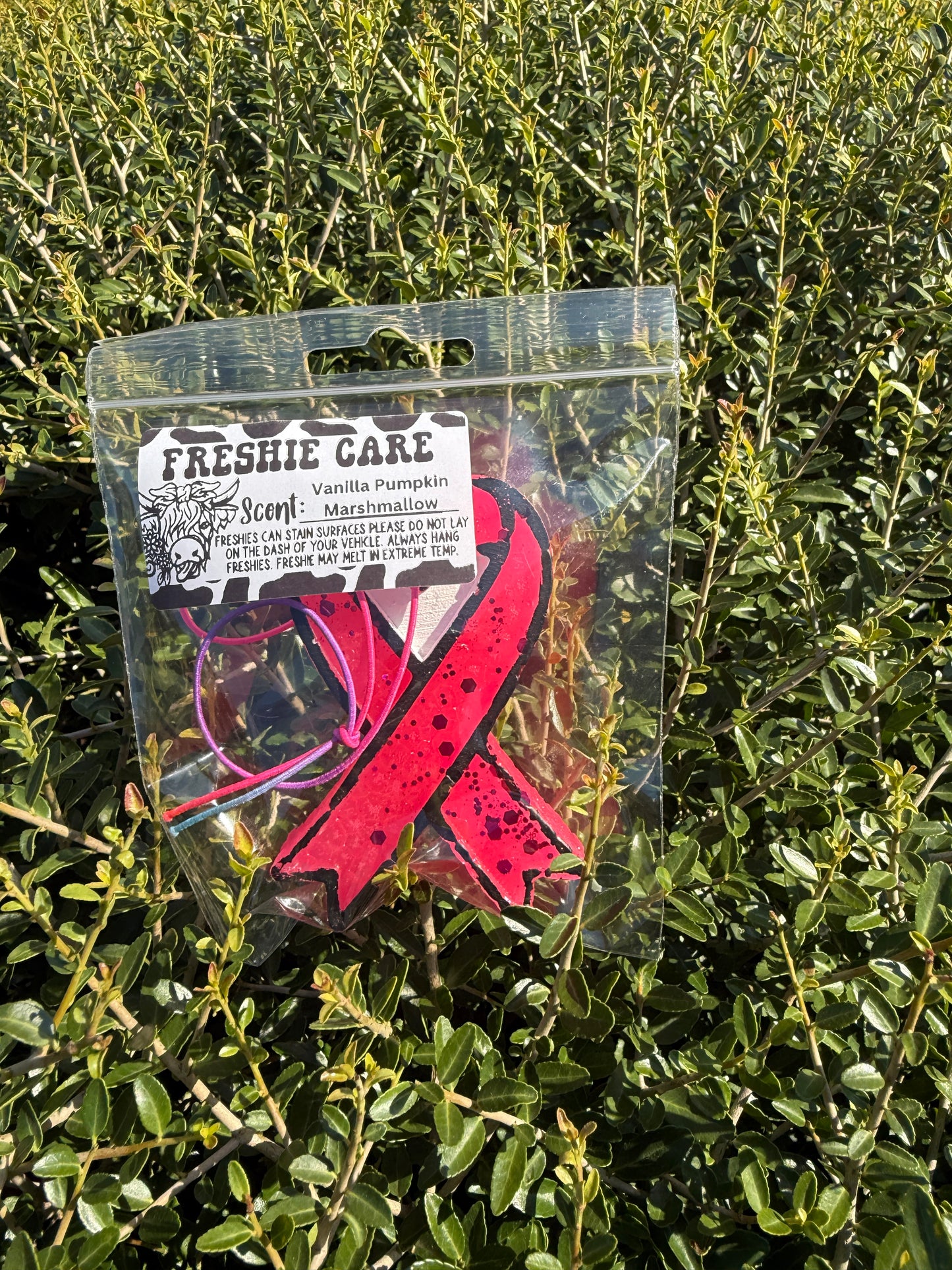 Breast Cancer Awareness Ribbon Petite Freshies