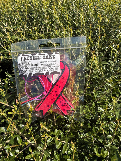 Breast Cancer Awareness Ribbon Petite Freshies