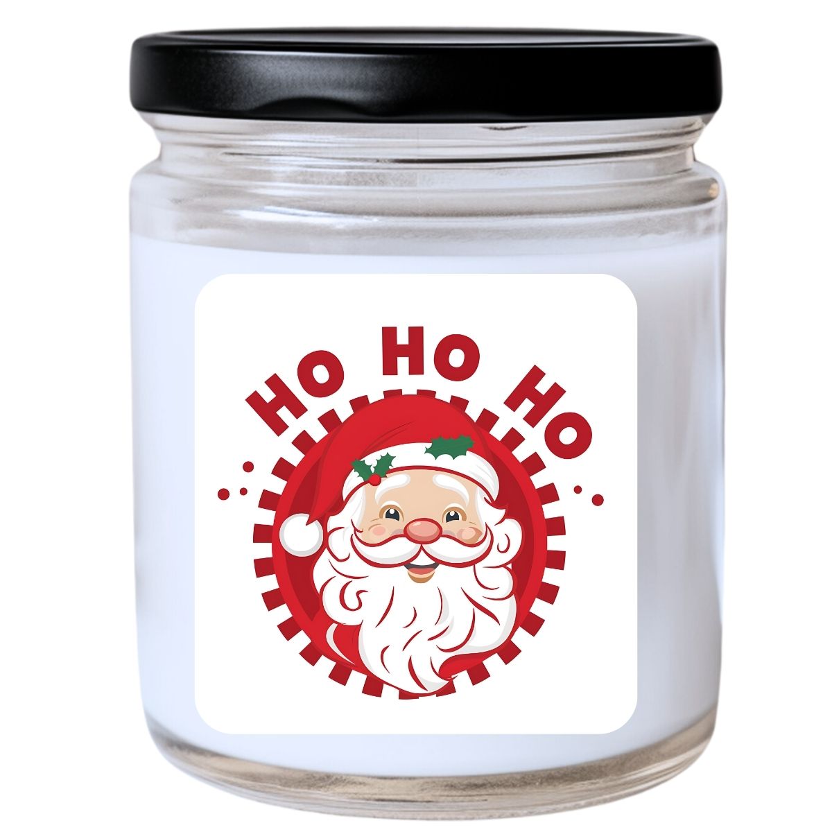 WS -  Ho Ho Ho - Santa Candle - Funny Christmas Gift, Unique Holiday Candle, Many Scents Available